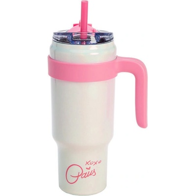 Paris Hilton Termohrnek 1 l tumbler bílá růžová