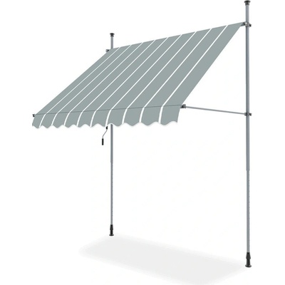 Focus Garden EASY balkónová markíza 350 x 130 cm, sivá/biela 005776