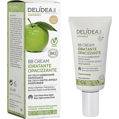 Delidea Jablko a bambus hydratačný zmatňujúci BB gél medium beige 30 ml