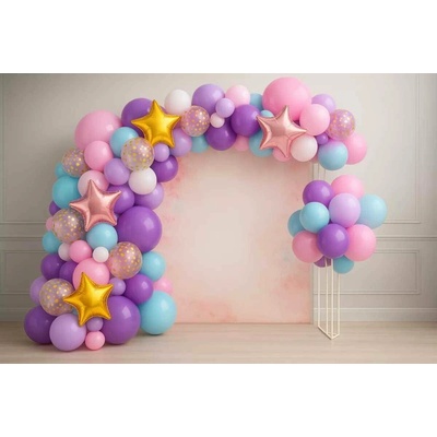 PARTYDECO Balónková girlanda Sada duhová 200 cm