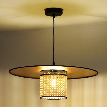 Image 1 of Duolla - Пендел TOKYO RATTAN 1xE27/15W/230V Ø 50 см златист/ратан (DU603188)