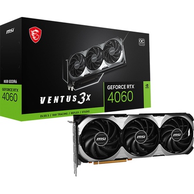 MSI GeForce RTX 4060 VENTUS 3X OC 8GB GDDR6 128bit