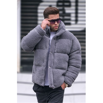 Madmext Мъжко плюшено яке 5698 - Сиво #362249 (362249_Сив)