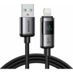 Joyroom USB Cable Joyroom USB-A - Lightning 1.2 m Black (6956116722586)