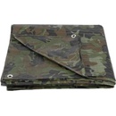 Tarpaulin plachta Khaki 4x6 m, 80 g/m, zakrývacia, oliva/kamufláž