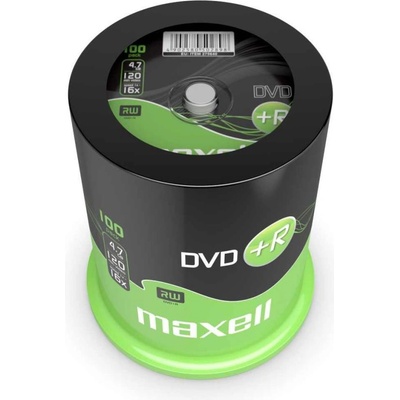 Maxell DVD+R MAXELL, 4, 7 GB, 16x, 100 бр. CAKE BOX (ML-DDVD-plusR4.7-100SH-C)
