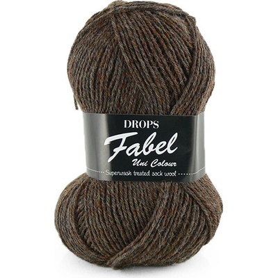 Příze DROPS Fabel Unicolor 300 - hnědá