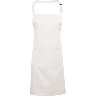 Premier Workwear Pracovní zástěra za krk s kapsou PR154 White 72x86cm