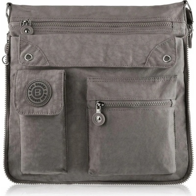 Bag Street taška kabelka cez rameno nylonová sivá