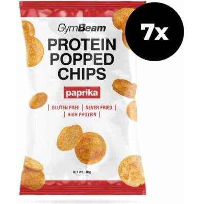 GymBeam Proteinové chipsy paprika 7 x 40 g