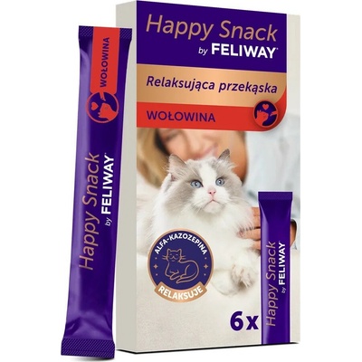 Feliway Happy Snack beef 6 x 15 g – Hledejceny.cz