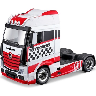 Bburago MB Actros Gigaspace červená bílá 1:43