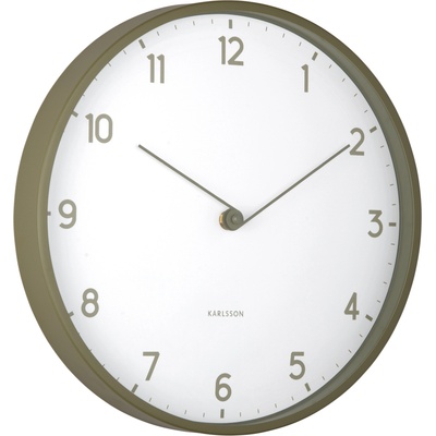Karlsson Sencillez стенен часовник, горско зелен (KA6057DG)