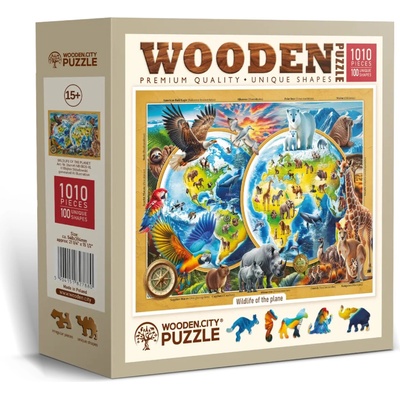 WOODEN CITY Drevené Planéta divokých zvierat 1010 dielov