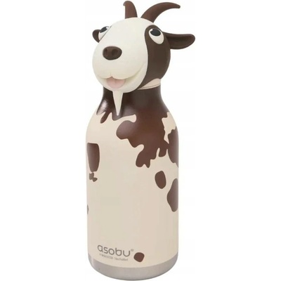 Asomu termoláhev Koza 460 ml hnědá béžová