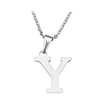 Šperky4U Ocelový řetízek s přívěškem iniciála "Y" OPD0090-Y