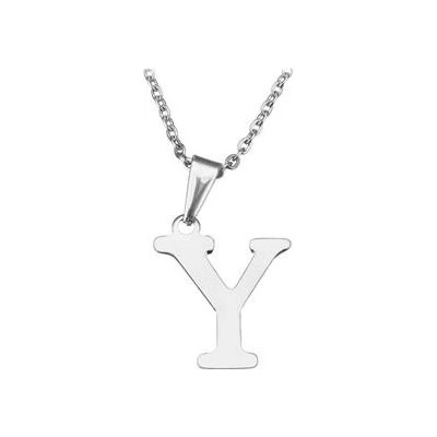 Šperky4U Ocelový řetízek s přívěškem iniciála "Y" OPD0090-Y