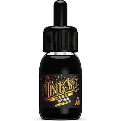 AK Interactive Inks vantablack 30 ml