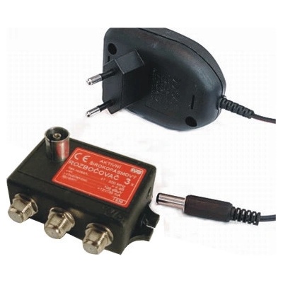 IVO Trojnásobný aktivní rozbočovač (1-69k)do UZ+zdroj I030-F – Zboží Mobilmania