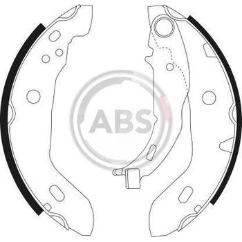 A.B.S. Sada brzdových čeľustí 9041