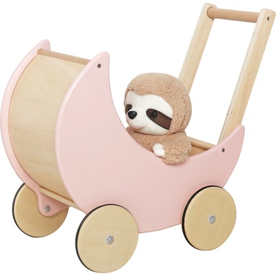 Pepita XXL дървена количка за ходене - розово-кафяво (W16E112D)