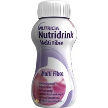 NUTRIDRINK MULTIFIBRE jahodová príchuť 4 x 200 ml