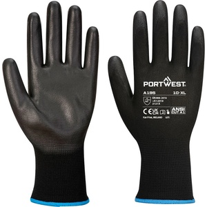 Portwest Ръкавици portwest a195 / с полиуретаново покритие, тактилни - черни xxl (a195k8rxxl)