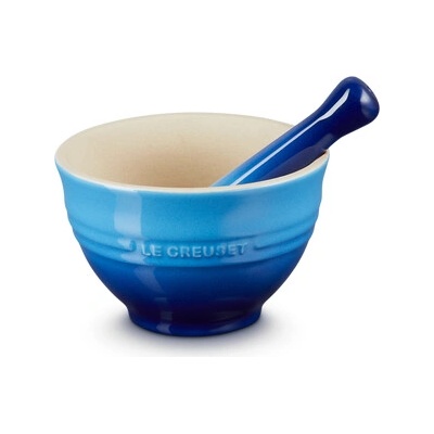 Le Creuset - keramický mažiar 0,3 l azurový