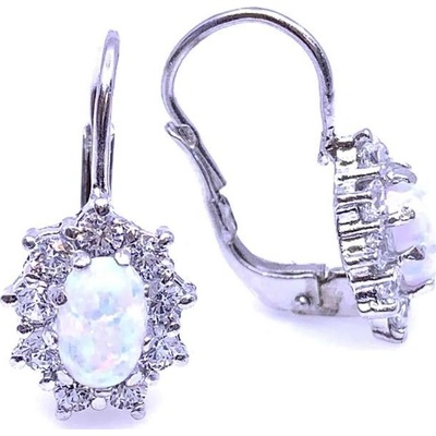 Jan Kos Jewellery stříbrné náušnice s opálem 32103952