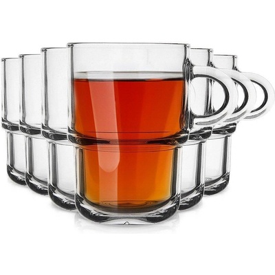 ORION Комплект стъклени чаши за кафе или чай 350мл, 6 броя (2091)