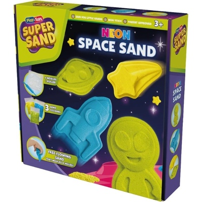 Play-Toys Игрален комплект Play-Toys - Неонов пясък за игра, космос (2182)