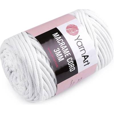 Prima-obchod Pletací příze Macrame Cord 250 g, barva 9 (751) bílá