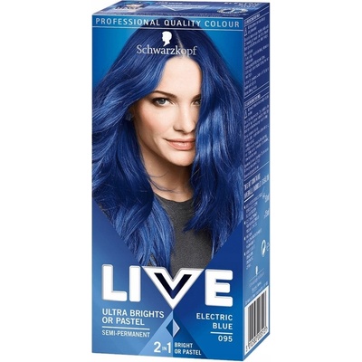 Schwarzkopf Live Ultra Brights or Pastel barva na vlasy 095 Electric Blue