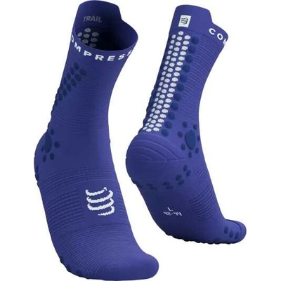 Compressport PRO RACING SOCKS v4.0 TRAIL modrábiela