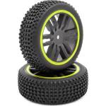 FUNTEK Гуми с джанти предни Funtek Front complete tyres (x2) - Yellow FTK-21106 (FTK-21106)