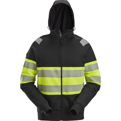 Snickers Workwear mikina reflexní s kapucí třída 1 žluto černá