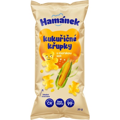 Hamánek Kukuričné chrumky s morskou soľou 20 g