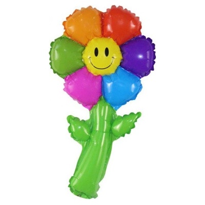 Godan balloons Fóliový balónek 15 Duhový květ 19x38 cm