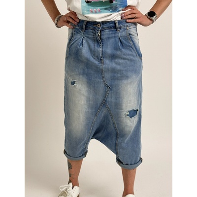 Voga Móda Džínsové baggy ZORO Modrá