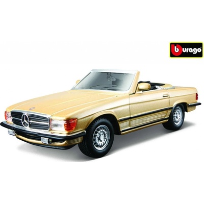 Bburago Classic Mercedes Benz 450 SL1977 zlatá 1:32