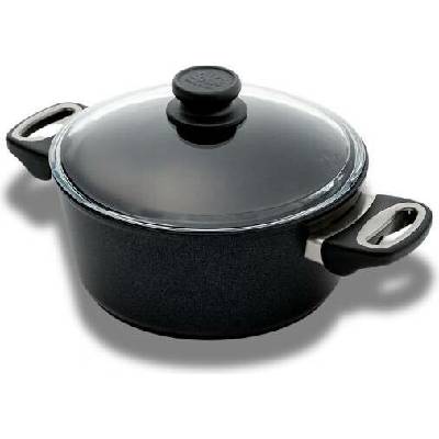 Titanový hrnec s poklicí 32 cm SKK s diamantovým povrchem – hluboký 17 cm