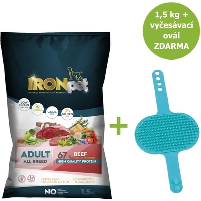 IRONpet Dog Adult All Breed Beef Hovězí 1,5 kg