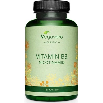 Vegavero Vitamin B3 Nicotinamid, 180 капсули, Vegavero
