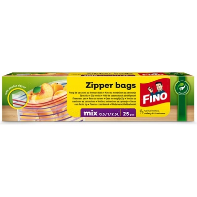 FINO Zipper vrecká mix veľkostí 25 ks