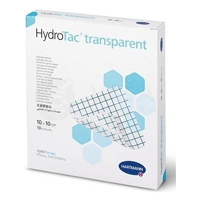 HydroTac Ttransparent Krytie na rany - hydrogélový obväz 10 x 10 cm 10 ks