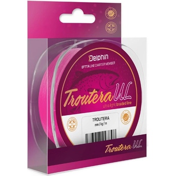 Delphin šnúra Troutera Ružová 130m 0,045mm 4lb