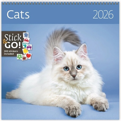 Cats nástěnný 2026