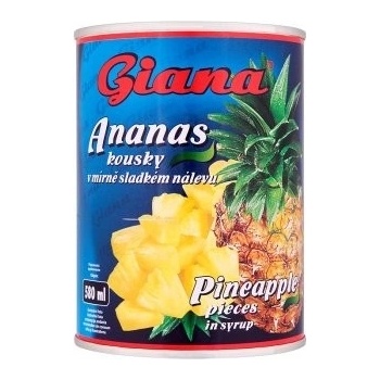 Giana Ananás kúsky v mierne sladkom náleve 565 g