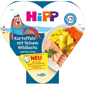 Hipp Био меню HiPP - Картофи, моркови и сьомга, 12 м+, 250 g (8655) - ozone