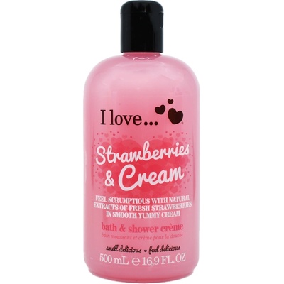 I Love Cosmetics Strawberries & Cream Bath & Shower Creme 500 ml